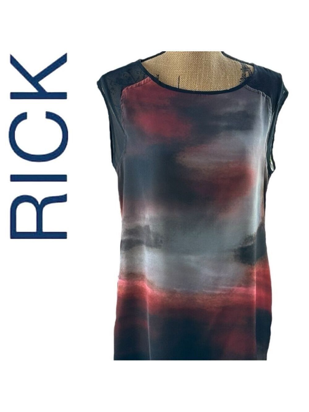 Ricki's Blue and Black Graphic Midi Dress